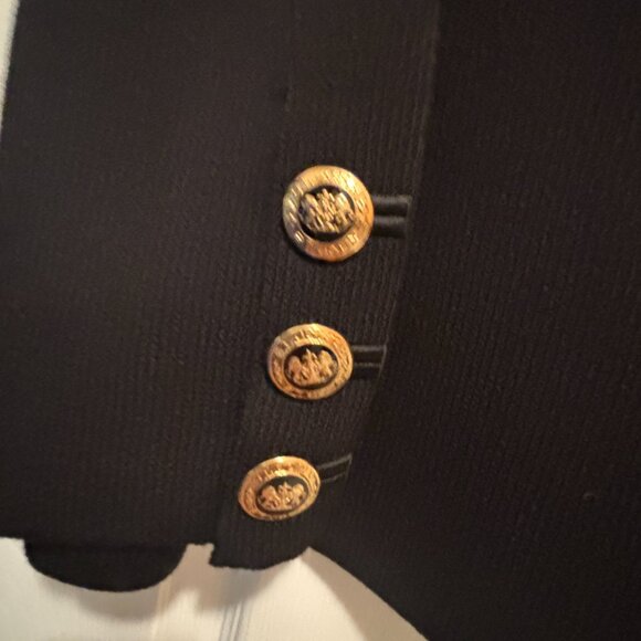 St John Basics Gently Pre-owned Elegant Black Women's Knit Blazer Size 8 - Picture 7 of 7